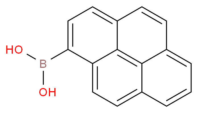 (pyren-1-yl)boronic acid_分子结构_CAS_164461-18-1