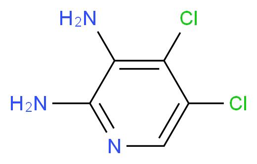 4,5-dichloropyridine-2,3-diamine_分子结构_CAS_662116-66-7