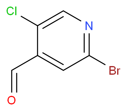 2-bromo-5-chloropyridine-4-carbaldehyde_分子结构_CAS_921630-14-0