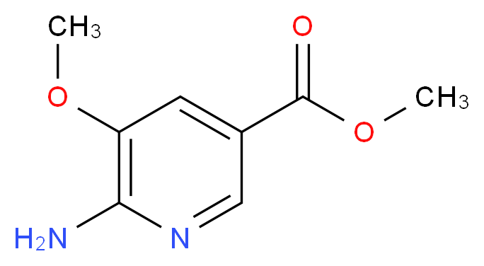 methyl 6-amino-5-methoxypyridine-3-carboxylate_分子结构_CAS_365413-06-5