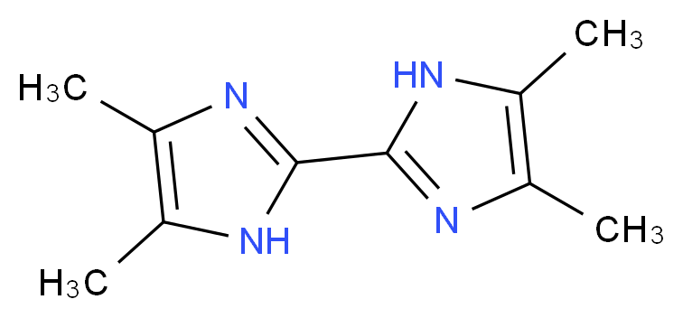 2-(4,5-dimethyl-1H-imidazol-2-yl)-4,5-dimethyl-1H-imidazole_分子结构_CAS_69286-06-2