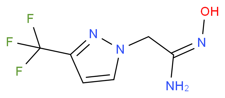 (E)-N'-hydroxy-2-(3-(trifluoromethyl)-1H-pyrazol-1-yl)acetimidamide_分子结构_CAS_925252-82-0Z)