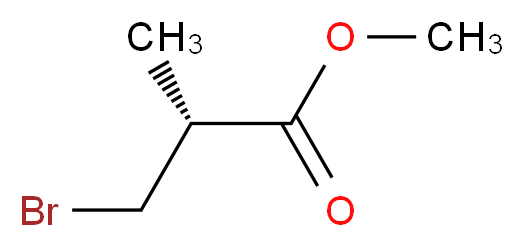 methyl (2R)-3-bromo-2-methylpropanoate_分子结构_CAS_110556-33-7