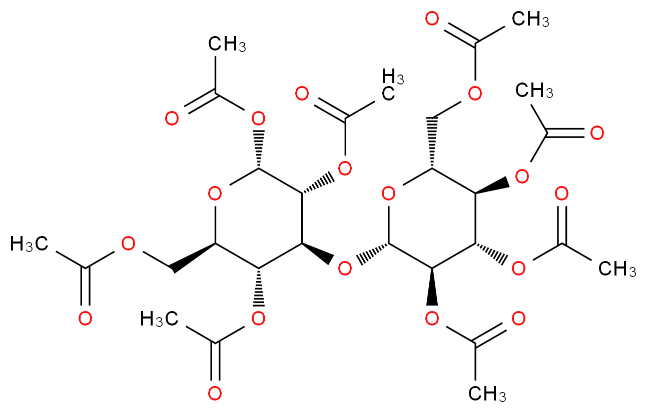 Laminaribiose Octaacetate_分子结构_CAS_51157-42-7)