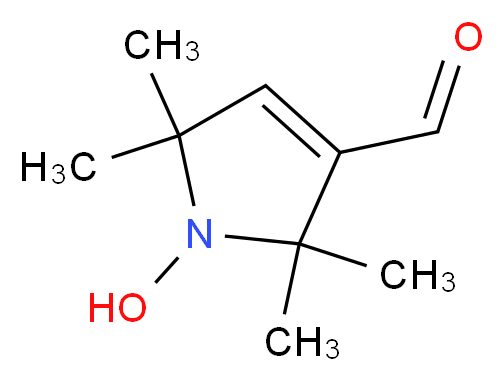 1-hydroxy-2,2,5,5-tetramethyl-2,5-dihydro-1H-pyrrole-3-carbaldehyde_分子结构_CAS_71051-83-7