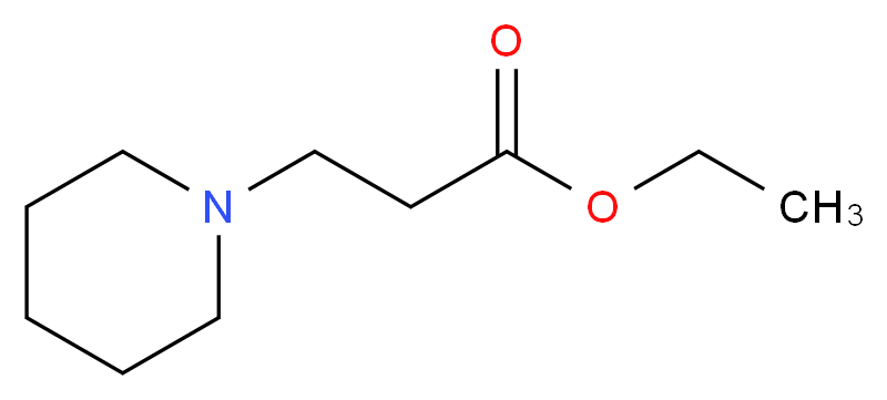 Ethyl 3-(piperidin-1-yl)propanoate_分子结构_CAS_)