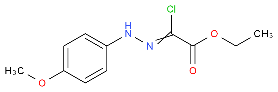 ethyl-2-chloro-2-[2-(4-methoxyphenyl)hydrazin-1-ylidene]acetate_分子结构_CAS_473927-63-8)