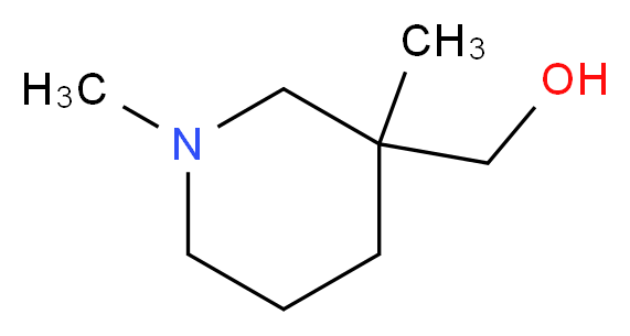(1,3-dimethylpiperidin-3-yl)methanol_分子结构_CAS_915925-11-0