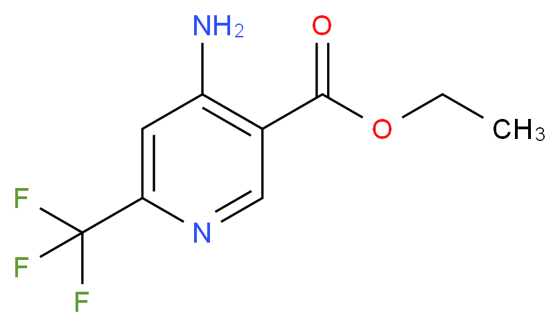 ethyl 4-amino-6-(trifluoromethyl)pyridine-3-carboxylate_分子结构_CAS_1196153-76-0