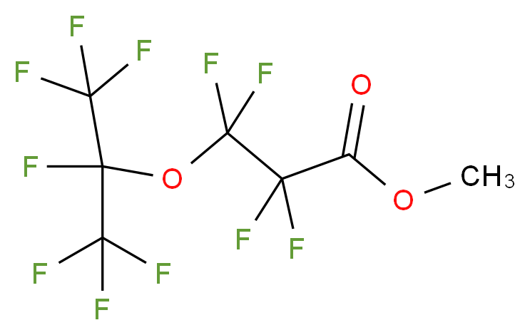 methyl 2,2,3,3-tetrafluoro-3-[(heptafluoropropan-2-yl)oxy]propanoate_分子结构_CAS_51502-43-3