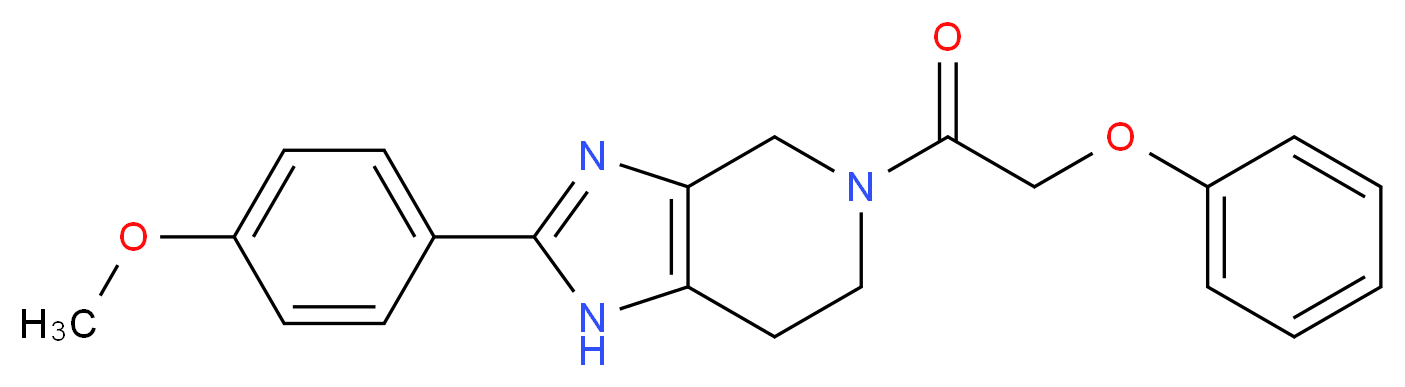 2-(4-methoxyphenyl)-5-(phenoxyacetyl)-4,5,6,7-tetrahydro-1H-imidazo[4,5-c]pyridine_分子结构_CAS_)