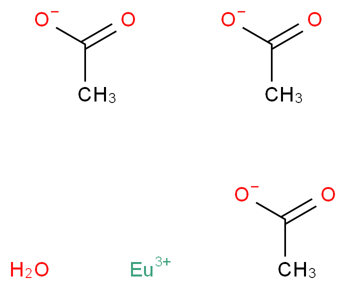 乙酸铕(III)水合物_分子结构_CAS_62667-64-5)