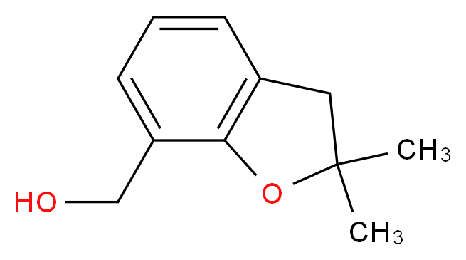 2,2-Dimethyl-7-(hydroxymethyl)-2,3-dihydrobenzo[b]furan 97%_分子结构_CAS_38002-89-0)