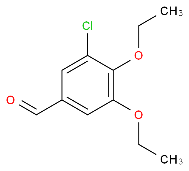 3-chloro-4,5-diethoxybenzaldehyde_分子结构_CAS_110732-06-4)