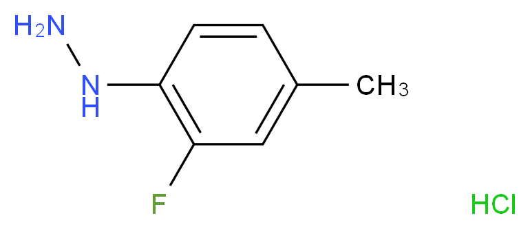 (2-fluoro-4-methylphenyl)hydrazine hydrochloride_分子结构_CAS_)