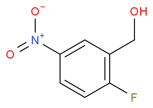 2-氟-5-硝基苄醇_分子结构_CAS_63878-73-9)