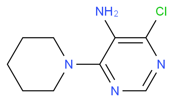 4-Chloro-6-piperidin-1-yl-pyrimidin-5-ylamine_分子结构_CAS_84762-70-9)