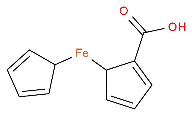 (2-carboxycyclopenta-2,4-dien-1-yl)(cyclopenta-2,4-dien-1-yl)iron_分子结构_CAS_1271-42-7