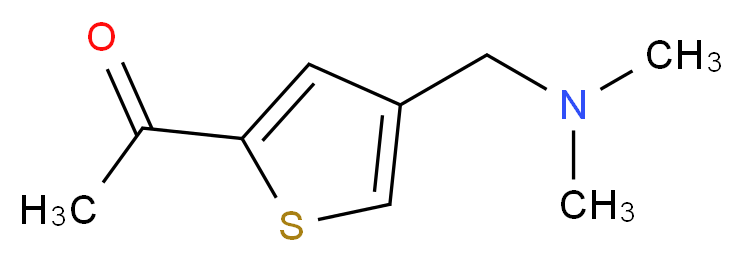 1-{4-[(dimethylamino)methyl]-2-thienyl}ethanone_分子结构_CAS_959237-37-7)