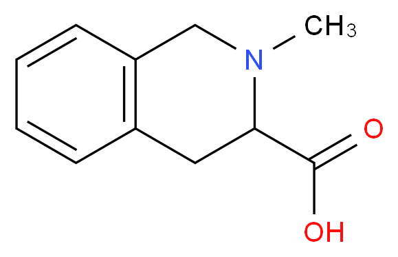 2-Methyl-1,2,3,4-tetrahydroisoquinoline-3-carboxylic acid_分子结构_CAS_54329-54-3)