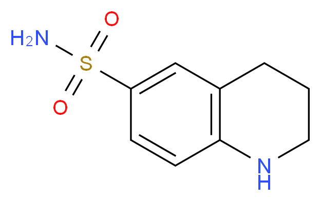 1,2,3,4-tetrahydroquinoline-6-sulfonamide_分子结构_CAS_30059-39-3