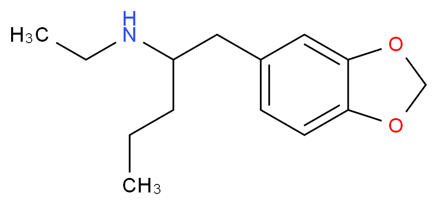 1,3-Benzodioxolyl-N-ethylpentanamine_分子结构_CAS_952016-47-6)