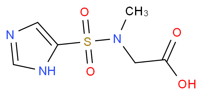 [(1H-Imidazol-5-ylsulfonyl)(methyl)amino]-acetic acid_分子结构_CAS_)