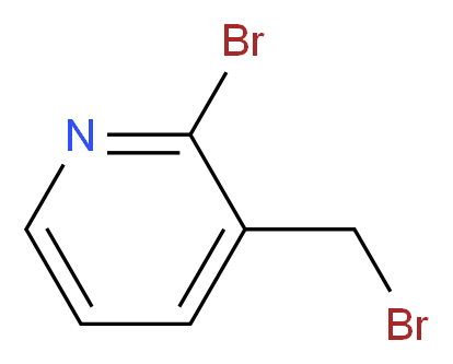 2-bromo-3-(bromomethyl)pyridine_分子结构_CAS_94446-97-6