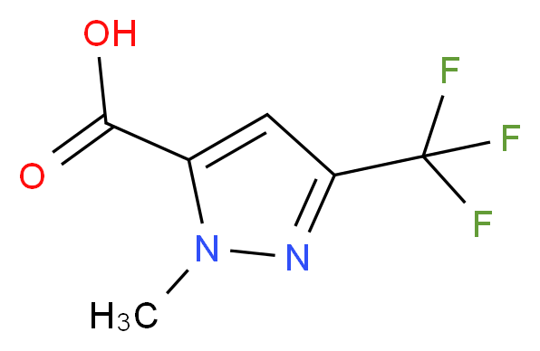 1-methyl-3-(trifluoromethyl)-1H-pyrazole-5-carboxylic acid_分子结构_CAS_128694-63-3