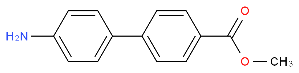 Methyl 4'-amino[1,1'-biphenyl]-4-carboxylate_分子结构_CAS_5730-76-7)