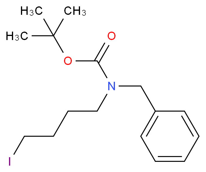 tert-butyl benzyl(4-iodobutyl)carbamate_分子结构_CAS_400045-79-6)