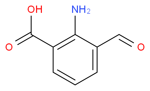 2-Amino-3-formyl-benzoic acid_分子结构_CAS_27867-47-6)