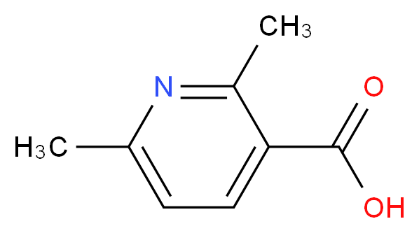 2,6-dimethylpyridine-3-carboxylic acid_分子结构_CAS_5860-71-9