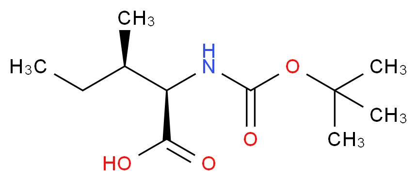 Boc-D-Isoleucine_分子结构_CAS_55721-65-8)