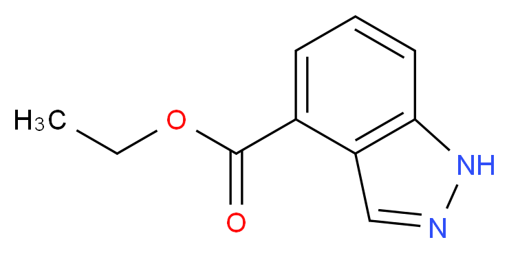 Ethyl 1H-indazole-4-carboxylate_分子结构_CAS_885279-45-8)