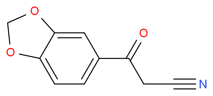 3-(2H-1,3-benzodioxol-5-yl)-3-oxopropanenitrile_分子结构_CAS_96220-14-3)