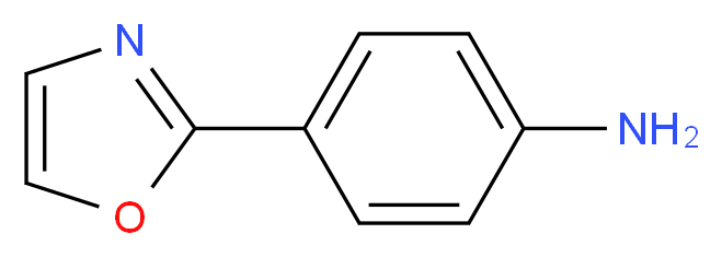 [4-(1,3-oxazol-2-yl)phenyl]amine hydrochloride_分子结构_CAS_62882-11-5)