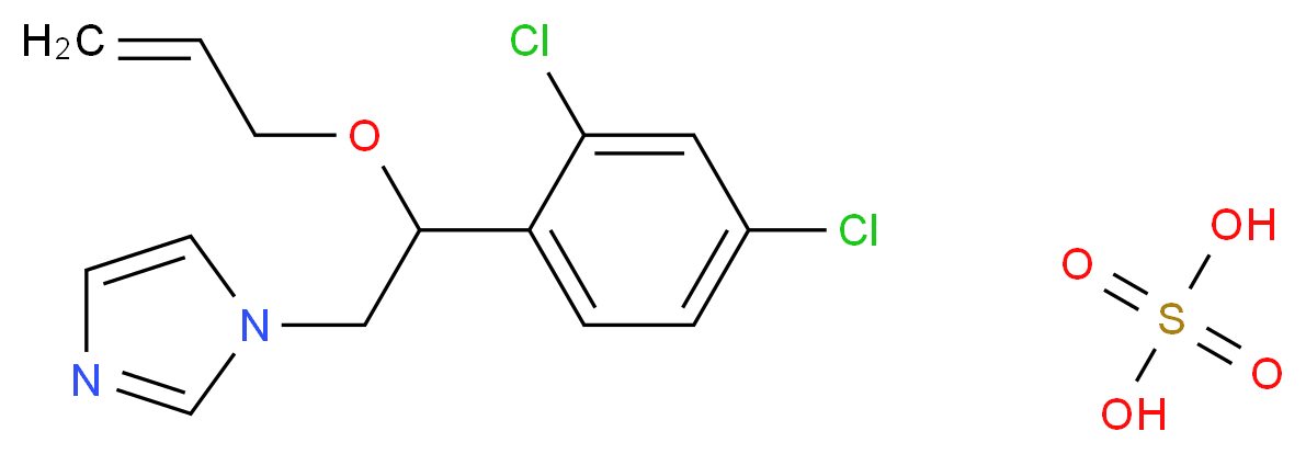 1-[2-(2,4-dichlorophenyl)-2-(prop-2-en-1-yloxy)ethyl]-1H-imidazole; sulfuric acid_分子结构_CAS_58594-72-2