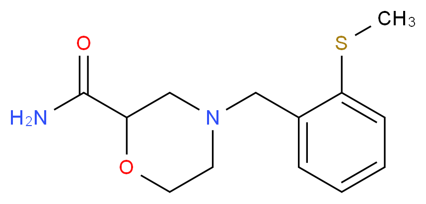 4-[2-(methylthio)benzyl]morpholine-2-carboxamide_分子结构_CAS_)