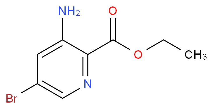 Ethyl 3-amino-5-bromopyridine-2-carboxylate_分子结构_CAS_1334405-60-5)