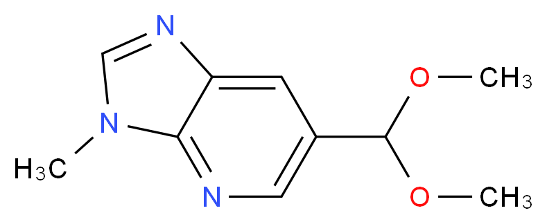 6-(Dimethoxymethyl)-3-methyl-3H-imidazo[4,5-b]pyridine_分子结构_CAS_1186311-14-7)