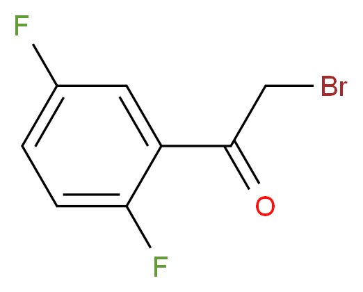 2-bromo-1-(2,5-difluorophenyl)ethan-1-one_分子结构_CAS_258513-41-6