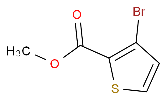 methyl 3-bromothiophene-2-carboxylate_分子结构_CAS_26137-08-6