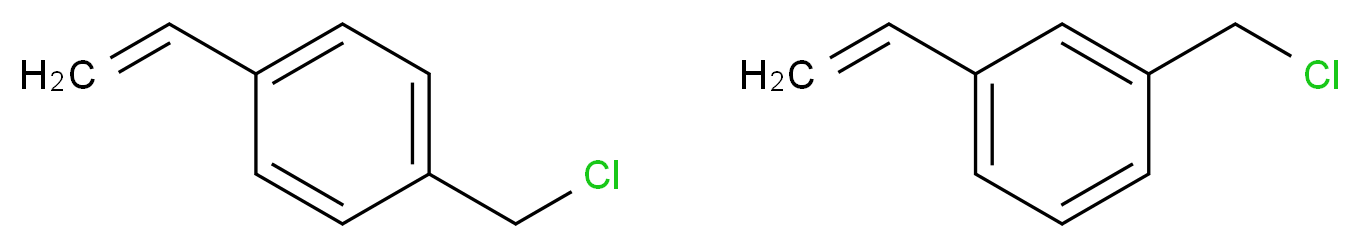 1-(chloromethyl)-3-ethenylbenzene; 1-(chloromethyl)-4-ethenylbenzene_分子结构_CAS_30030-25-2