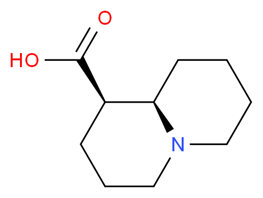 (1R,9aR)-octahydro-2H-quinolizine-1-carboxylic acid_分子结构_CAS_574-99-2)