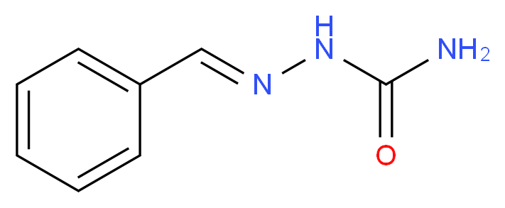 2-(Phenylmethylene)-1-hydrazinecarboxamide_分子结构_CAS_1574-10-3)