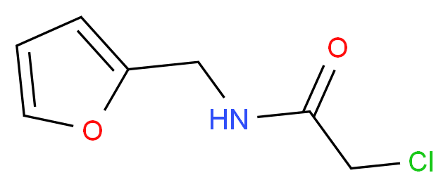 2-Chloro-N-(2-furylmethyl)acetamide_分子结构_CAS_40914-13-4)