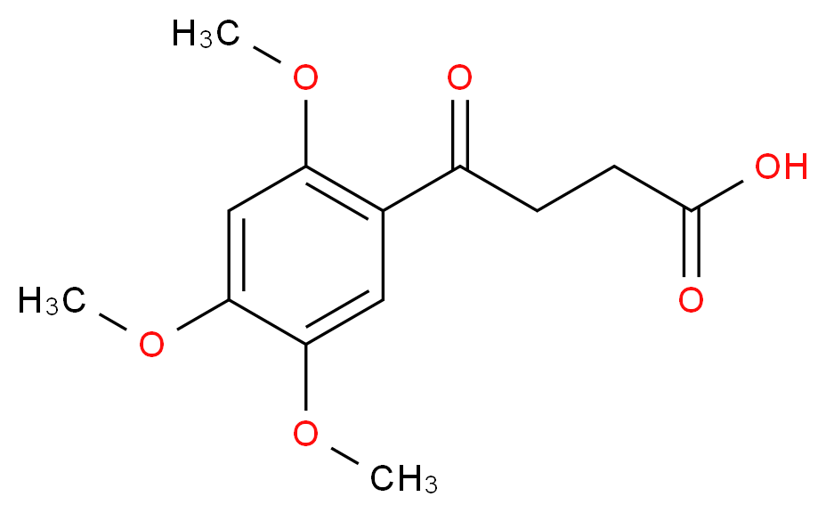 4-Oxo-4-(2,4,5-trimethoxyphenyl)butanoic acid_分子结构_CAS_31914-19-9)