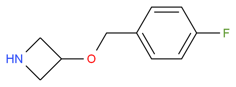 3-[(4-Fluorobenzyl)oxy]azetidine_分子结构_CAS_)