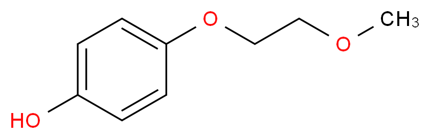 4-(2-METHOXY-ETHOXY)-PHENOL_分子结构_CAS_51980-60-0)